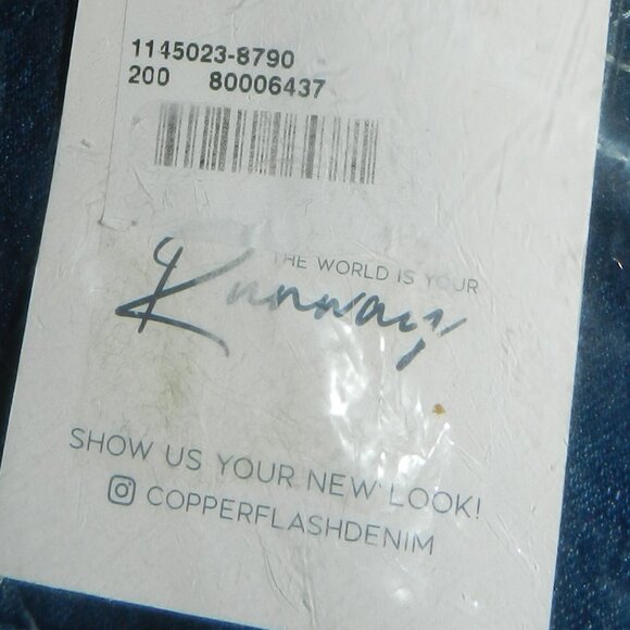 NWT 3XL Women's Embroidered Feathers Cropped Denim Jacket Copper Flash🆕⌚🏃💨🚚 - Picture 15 of 16